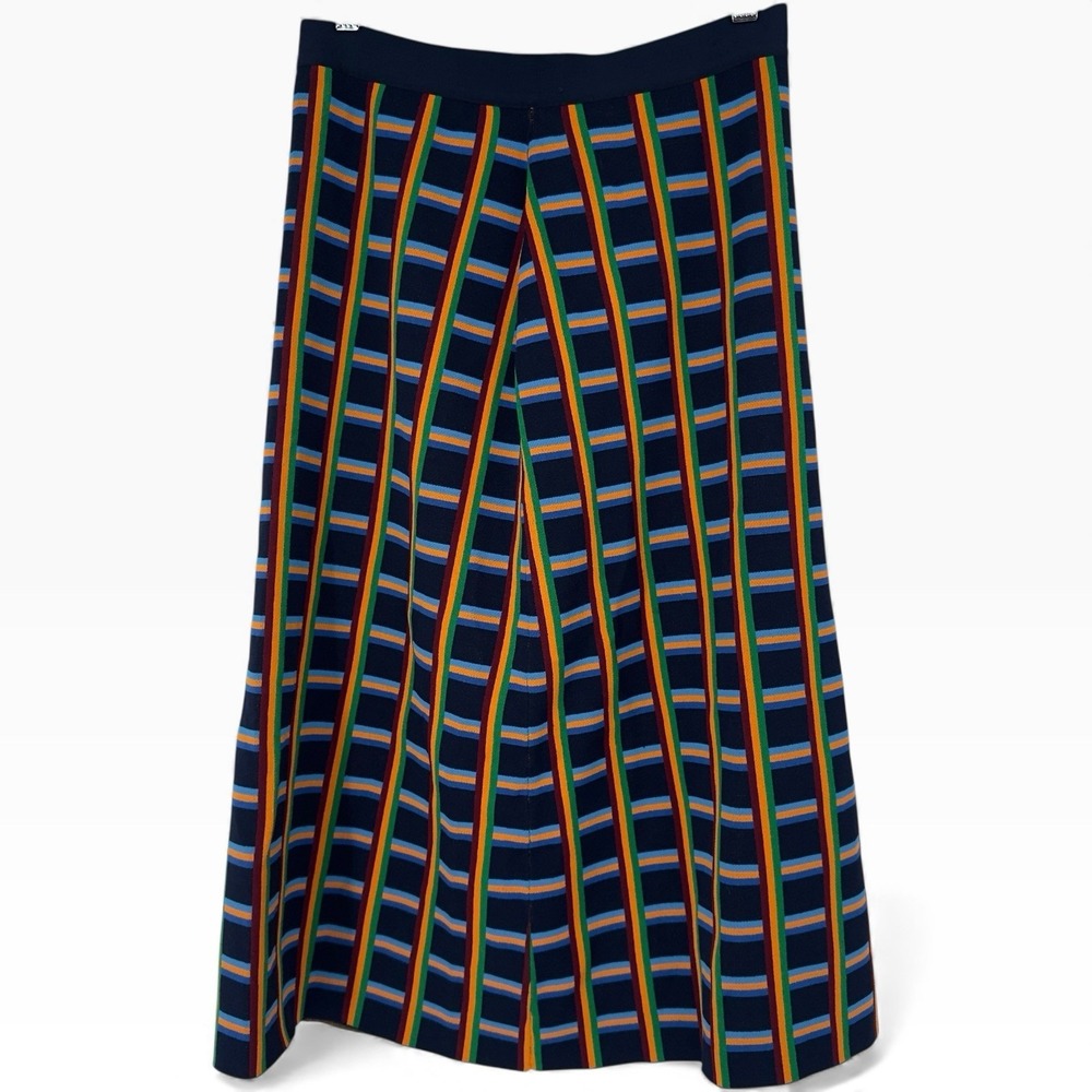 Tory Burch Sport Plaid Print Knee-Length Skirt Size M Women's